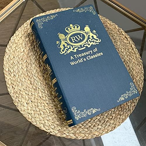 Woven Placemats for Dining Table Set of 6, 100% Natural Straw, Rustic Round Placemats Farmhouse Table Mats Rattan Wicker Placemats Hand Braided Place Mats for Indoor Outdoor, 14.17“