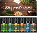 Aromatherapy Essential Oils, Rich Woody Oil Set, 6 Packs