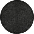 ALPHA Living HOME Beaded Placemats 13 Inch Black Handmade Table Chargers