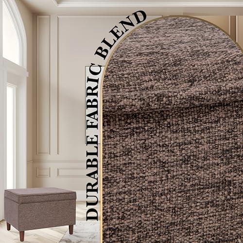 Spatial Order 24" Dinah Collection Storage Ottoman - Chocolate Brown