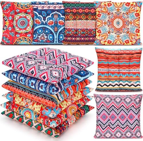 Menkxi 6 Pcs Bohemian Floor Pillows 15 Inch, Classic