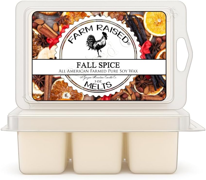 Lemon Sugar - USA Made Soy Wax Melts, 2 Pack, 6 oz (Fall Spice 2 PK)