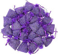 Lavande Sur Terre French Lavender Sachets for Drawers and Closets Fresh Scents, Set of 24, Home Fragrance Sachet for Wardrobes Closets, Purple, LV-C-24-1