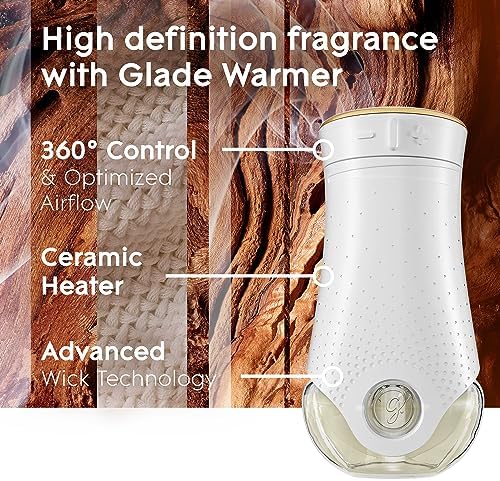 Glade PlugIns Refills Air Freshener, Scented and Essential Oils for Home and Bathroom, Cashmere Woods, 6.7 Fl Oz, 10 Count (Pack of 2)