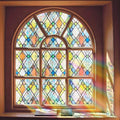Stained Glass Window Film, 3D Colorful Static Cling, 35.4" x 78.7"