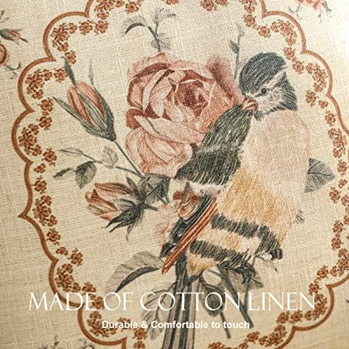 patdrea Designer Vintage Square Throw Pillow Cover,18"x18",Set of 2
