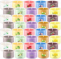 40 Pack Scented Candle Set, 10 Fragrances, 35g Natural Soy Wax Candles with Smokeless Cotton Wicks, Ideal for Home Decor, Yoga, Meditation, Spa & Gifting.Mother's Day