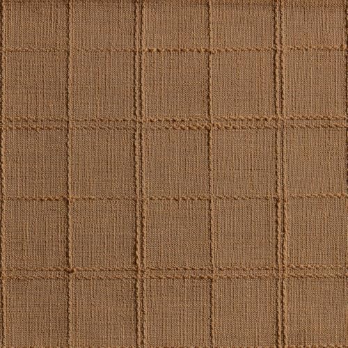 ZeeMart Linen Checked Farmhouse Table Runner, 13x72 Inches Caramel