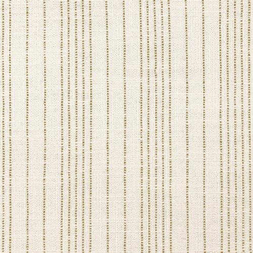 Spatial Order 24" Dinah Collection Storage Ottoman - Cream Marigold Pinstripe Fabric