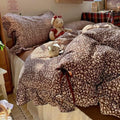Vintage Ruffled Duvet Cover Queen Size 3 Pcs Set,90"×90" Bedding