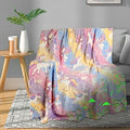 Unicorn Glow in The Dark Kids Blanket, Soft Fleece Throw 50"x60" for Girls & Boys, Ages 3-12