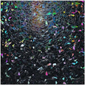 rabbitgoo Rainbow Window Privacy Film, Stained Cling, Black, 23.6" x 118.1"