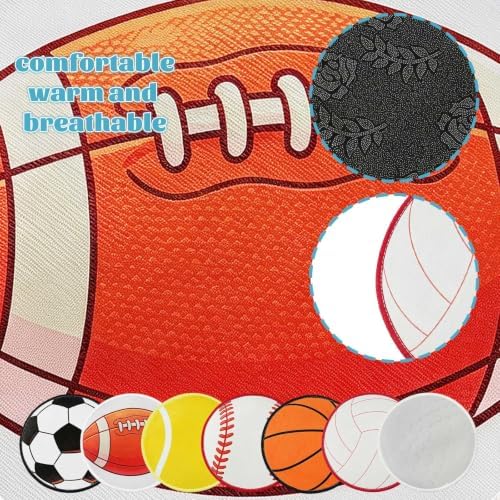 6 Pcs Kids Carpet Circle Seats 16" Kids Round Soft Warm Floor Rug