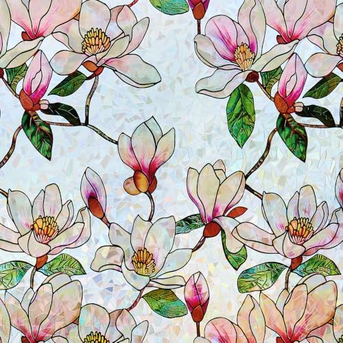 Ranzdn Window Privacy Film, Stained Glass Static Cling, 23.6" x 78.7"