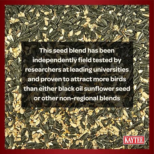 Kaytee Midwestern Regional Seed Blend for Cardinals, Finches, Chickadees, Woodpeckers and Other Outside Wild Birds, 14 Pound Box