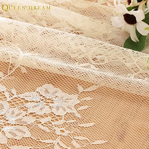 Ivory Lace Tablecloth 60x120 Inch Wedding Rectangular Table Cloth Overlay