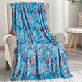Elegant Comfort Lightweight Printed Throw Blanket- All Season, Ultra Soft, Cozy and Plush- Decorative Throw Blankets, Perfect for Lounging, 50 x 60 inches, Mermaid, Throw Blanket