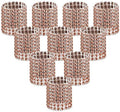 Accmor 100pcs Napkin Rings, Champagne Napkin Rings Buckles