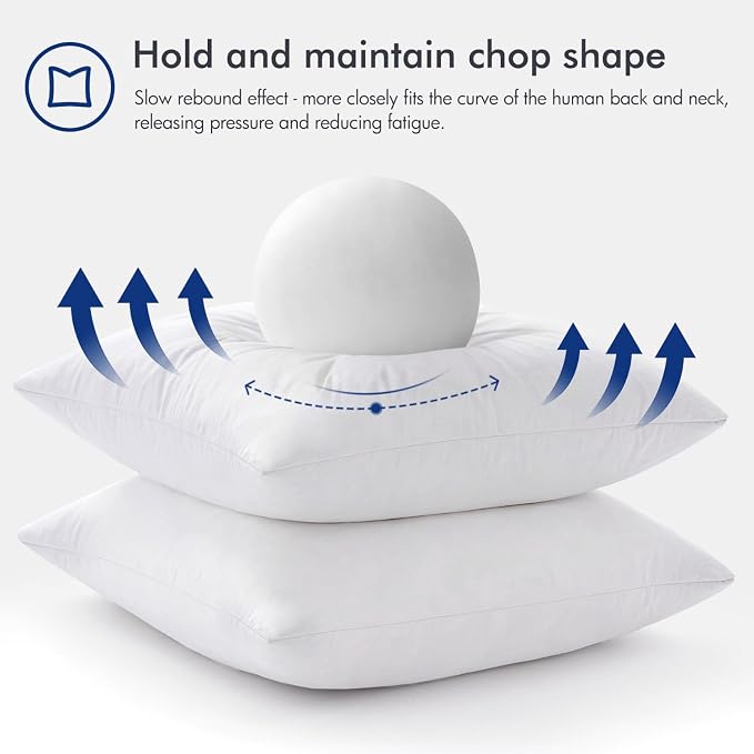 MIULEE 14x22 Pillow Inserts, Double-Layer Down-Proof Cotton Cover, Decorative - Image 5
