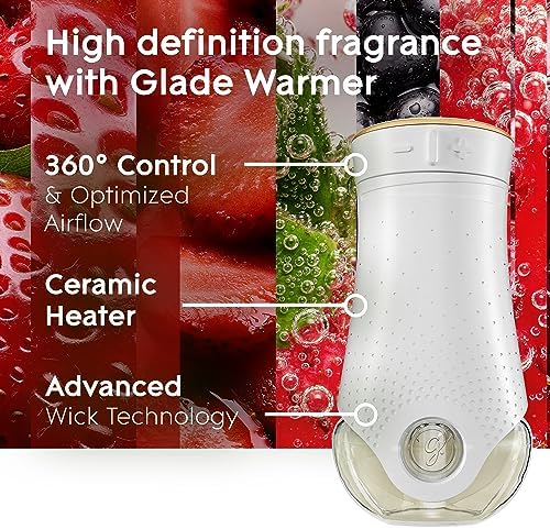 Glade PlugIns Refills Air Freshener, Scented and Essential Oils for Home and Bathroom, Bubbly Berry Splash, 3.35 Fl Oz, 5 Count