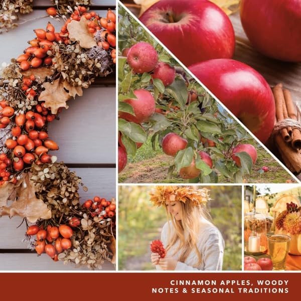 Yankee Candle Concentrated Room Spray, Autumn Wreath Cinnamon Apple, Air Freshener Odor Eliminator For Instant Home Invigoration, 1.5 Ounce (Pack of 3)