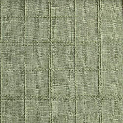 ZeeMart Linen Checked Farmhouse Table Runner, 13x36 Inches Sage Green