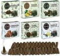 TRUMIRI Gourmet Incense Cones - Variety Pack - Total 60 Cone Incense (6 Scents x 10 Conos) - Vanilla, Cinnamon, Coffee, Chocolate, Clove, Ginger - Cone Incense Scents - Insense Cones - Incent Cone