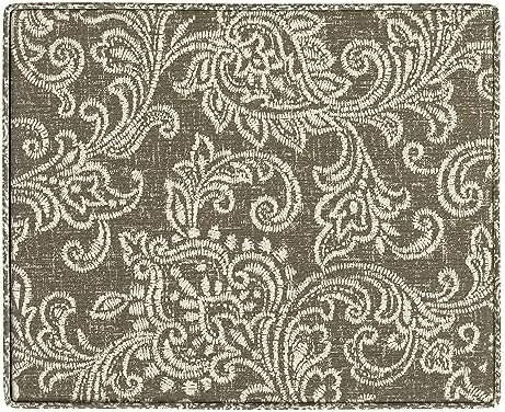 Spatial Order 22" Dinah Collection Storage Ottoman - Brown Jacobean Print