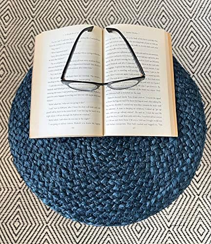 Pouf Ottoman 100% Jute Braided Pouffe (16"x16"x16")