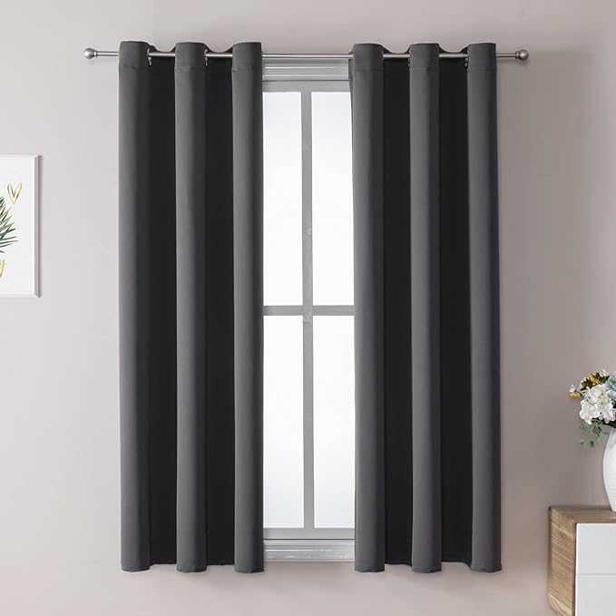 ChrisDowa Blackout Curtains for Bedroom and Living Room 54 Inches Long | 2 by ChrisDowa
