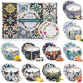 Scented Candles Gift Set, 10 Pack Soy Wax Candles with Two Coasters