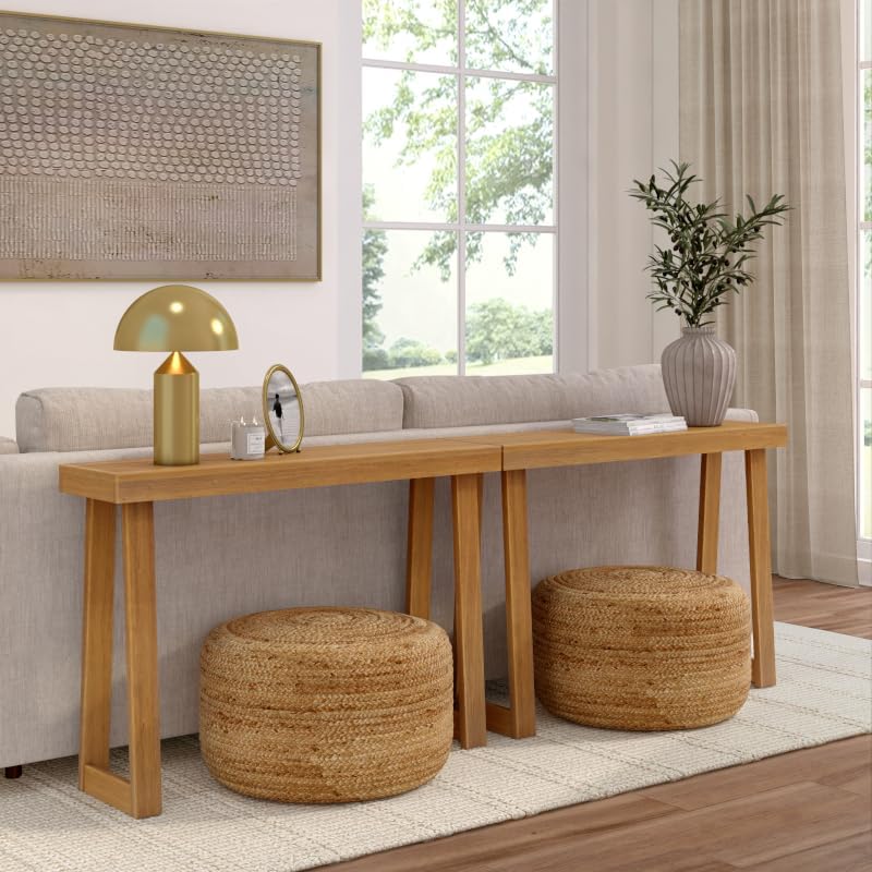 Plank+Beam Classic Console Table, 46 Inch, Pecan