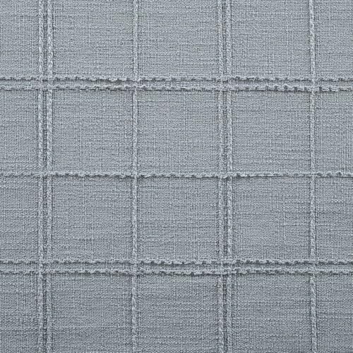 ZeeMart Linen Checked Farmhouse Table Runner, 13x60 Inches Chambray