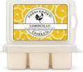 Lemon Sugar Wax Melts 2 Pack, Limoncello-Inspired Lemon Scented Soy Wax Cubes for Warmers