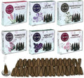 TRUMIRI Blossom Incense Cones - Variety Pack - Total 60 Cone Incense (6 Scents x 10 Conos) - Peony, Lilac, Violet, Honeysuckle, Hyacinth, Tuberose - Cone Incense Scents - Insense Cones - Incent Cone