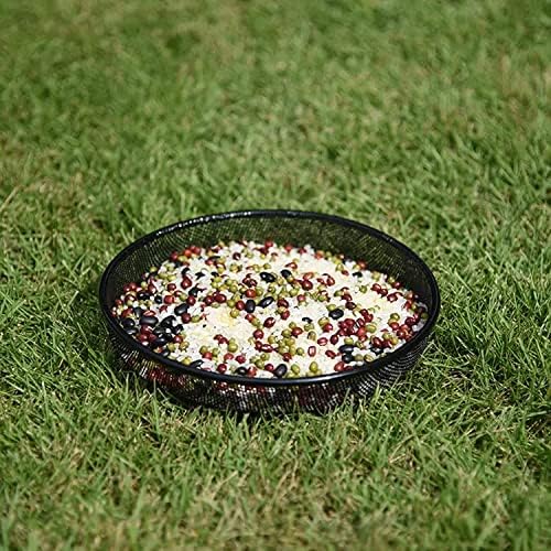 Bird Feeder, Hanging Bird Feeders for Outdoors Metal Mesh Birdfeeder Tray