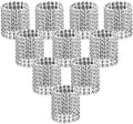 Accmor 100pcs Napkin Rings, Silver Napkin Rings Buckles