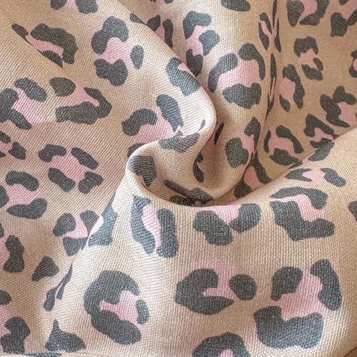 Leopard Duvet Cover Set Queen,Muslin Cotton,Nude Beige Pink