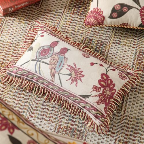 patdrea Designer French Vintage Lumbar Throw Pillow Cover,12"x20"