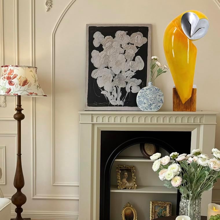 15 Inch Owl Statue, Resin Bookshelf Decor Figurine