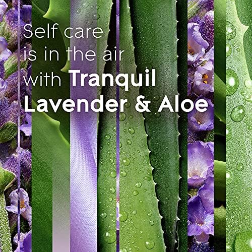 Glade PlugIns Refills Air Freshener,Tranquil Lavender & Aloe,Scented and Essential Oils for Home and Bathroom,0.67 Fl Oz,10 Count (Pack of 2)