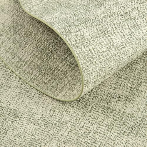 Faux Leather Oval Placemats Set of 8, Sage Green
