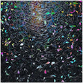 rabbitgoo Rainbow Window Privacy Film, Stained Cling, Black, 17.5" x 78.7"