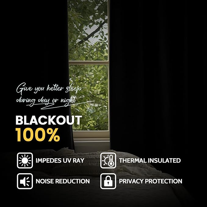 Yakamok Natural Blackout Curtains 96 Inches Long - Image 6