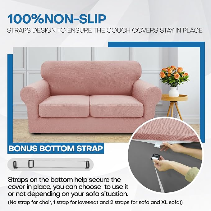 XINEAGE New 4 Pieces Couch Covers - Image 7