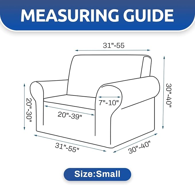 Stretch Chair Sofa Slipcover, Single Couch Cover, Dark Purple | 1-Piece - Image 5