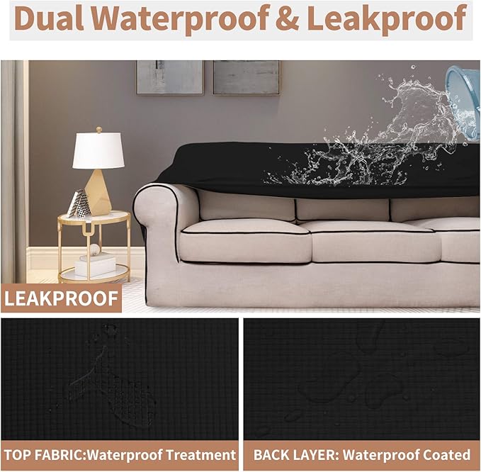 Easy-Going 100% Waterproof Oversized Loveseat Cover, Couch Cover - Image 3