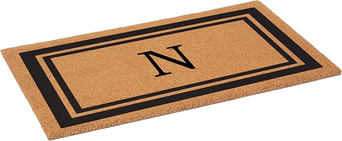 Calloway Mills 152961830N Black Border 18" x 30" Monogram Doormat - Image 3