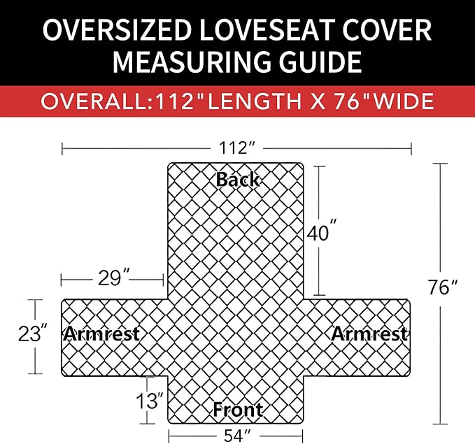 Easy-Going Reversible Couch Cover, 2 Cushion Sofa, Ivory/Ivory | Oversized - Image 6