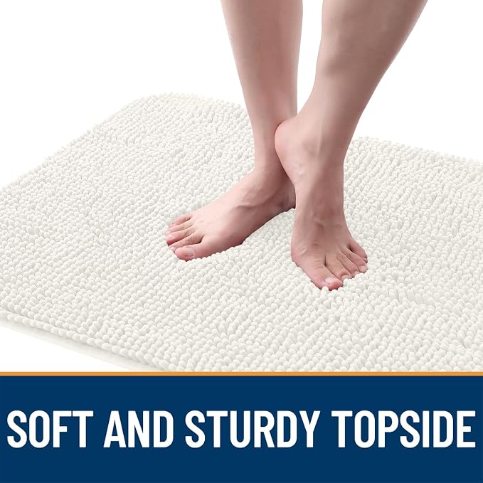 OLANLY Dog Door Mat for Muddy Paws 40x32, Super Absorbent Chenille Mud Mat | - Image 4